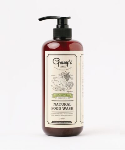 <strong>NATURAL FOOD WASH</strong><br>Cleans Fresh Fruit & Vegetable, Raw Meat & Seafood<br><div style="font-size:30px;">750<a style="font-size:15px;">ml</a>
